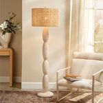 Product Image 2 for Almond White Washed Wood Floor Lamp from Jamie Young