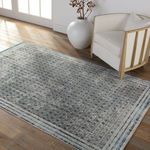 Product Image 6 for Allora Trellis Light Gray/ Blue Area Rug from Jaipur 