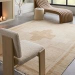 Product Image 8 for Astine Hand Knotted Medallion Beige/Cream Rug from Jaipur 