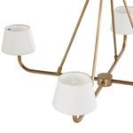 Product Image 7 for Dudley Aged Brass White Chandelier from Four Hands