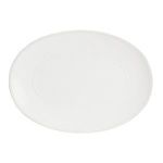 Product Image 1 for Friso Large Ceramic Stoneware Oval Platter - White from Costa Nova