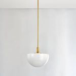 Product Image 4 for Lethbridge 1-Light Small Pendant - Aged Brass from Hudson Valley