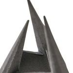 Top-down close-up view inside the hollow triangular sections of the Tiago Sculpture
