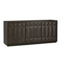Product Image 11 for Kendall Dark Brown Oak Geometric Credenza from Currey & Company