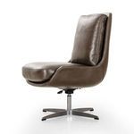 Product Image 2 for Burbank Brown Leather Modern Desk Chair from Four Hands