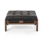 Product Image 9 for Halston Heirloom Black Top Grain Leather Ottoman from Four Hands