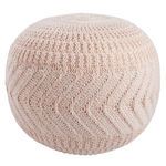 Product Image 3 for Lucille Solid Light Blush Round Pouf from Jaipur