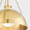 Product Image 3 for Levette 1-Light Large Aged Brass Pendant Light from Hudson Valley