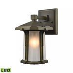 Product Image 1 for Brighton 1 Light Led Outdoor Wall Sconce In Smoked Bronze from Elk Lighting