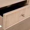 Close-up showing one drawer fully open revealing smooth interior