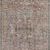 Narrow runner version of Rosemarie rug with symmetrical floral and vine pattern in muted tones