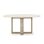 Product Image 2 for Mia Round Dining Table Parchment White from Four Hands