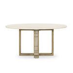 Product Image 2 for Mia Round Dining Table Parchment White from Four Hands