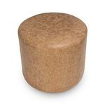 Product Image 3 for Millo Top Grain Leather Round Ottoman from Classic Home