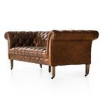 Product Image 4 for Briscoe Brown Tufted Leather Chesterfield Sofa from Four Hands