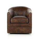 Quinton Round Swivel Accent Chair - Arvada Cigar image 4