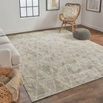 Product Image 6 for Elias Textured Gray / Taupe Area Rug - 5' x 8' from Feizy Rugs