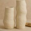 Product Image 5 for Off-White Paper Mache Vase from BIDKHome