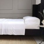 Product Image 1 for Remi White Bamboo/Linen Sheet Set from Pom Pom at Home