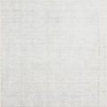 Beverly Silver Sky Rug with subtle grid pattern in light gray and silver tones, hand-loomed rayon and wool pile