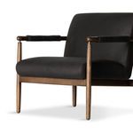 Product Image 4 for Markia Brickhouse Black Leather Accent Chair from Four Hands