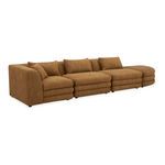 Lowtide sectional angled right showing plush cushions and fabric texture