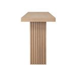Product Image 3 for Vanna Slatted Pedestal Base Console Table In Natural Oak from Worlds Away