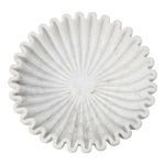 Product Image 3 for Round Fluted White Marble Bowl from Worlds Away