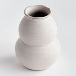 Top-down angle showing interior and wavy rim details of Chyrssa Vase