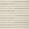 Chris Ivory Slate Rug with soft beige base and multi-tonal horizontal stripes in blue, gray, and taupe