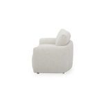 Callie Sofa side profile emphasizing rounded arm and supportive back cushion