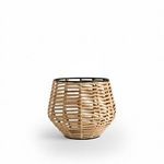 Product Image 5 for Natural Iron & Bamboo Lantern Dia 7" from BIDKHome