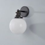 Product Image 3 for Beverly Bronze Frosted Glass Sphere Wall Sconce from Mitzi