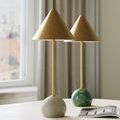 Product Image 7 for Journey Natural & Brass Cordless Table Lamp from Currey & Company