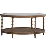 Product Image 3 for Sabine Solid Oak Round Coffee Table from Gabby