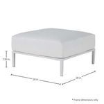Product Image 6 for Havana Chalk/Natural Resin Ottoman from Summer Classics