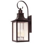 Monte Grande lantern shown in the same angle with slightly brighter lighting highlighting finish details