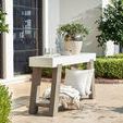 Product Image 1 for Rochelle White-Topped Wooden Outdoor Console Table from Bernhardt Furniture