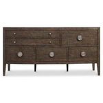Another frontal view of Linea dresser showing consistent wood grain and hardware placement