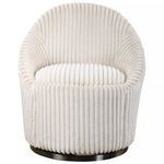 Product Image 16 for Crue White Swivel Chair from Uttermost