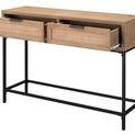 Product Image 5 for Reed Console Table in Washed Wood & Black Metal from Jamie Young