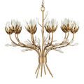 Full chandelier view with emphasis on balanced symmetrical design