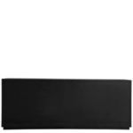 Aero Sideboard back view in smooth, unadorned black oak veneer panel