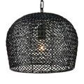 Product Image 10 for Piero Small Black Woven Rattan Pendant from Currey & Company