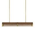 Product Image 15 for Woodbine Rectangular Wood and Wrought Iron Chandelier from Currey & Company