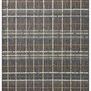 Rainier Charcoal Multi indoor/outdoor plaid rug with woven polypropylene pile in neutral grey, cream, and brown hues