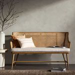 Product Image 10 for Walter Cushioned Cane Accent Bench from Four Hands