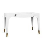Product Image 1 for Tapered Leg, One Drawer Desk With Antique Brass from Worlds Away