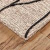 Product Image 2 for Enzo Taupe / Black Textured Striped Area Rug - 2' x 3' from Feizy Rugs