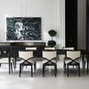 Product Image 10 for Black Metal Modern Rectangular Full Score Dining Table from Caracole